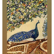 Original oil painting “Tree of Infinite Abundance” by Ukrainian artist Marina Stognieva. Canvas 60×80 cm, oil and gold leaf. A symbol of beauty, prosperity, generosity, and harmony.